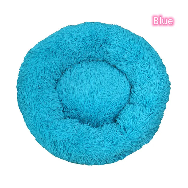 Super Soft Pet Cat Bed Plush Full Size Washable Calm Bed Donut Bed Comfortable Sleeping Artifact Suitable for Winter