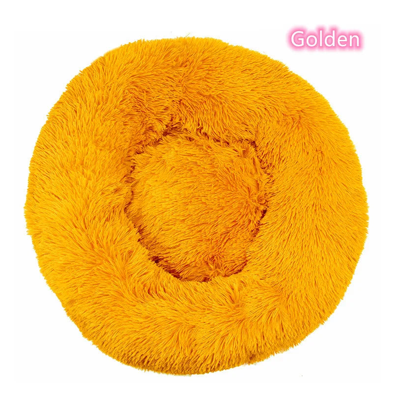 Super Soft Pet Cat Bed Plush Full Size Washable Calm Bed Donut Bed Comfortable Sleeping Artifact Suitable for Winter